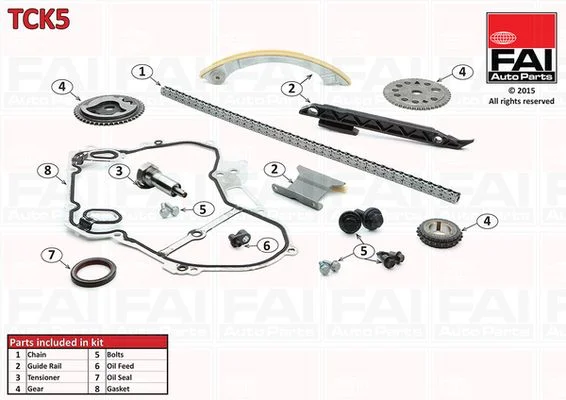 Komplet zobate verige FAI AutoParts TCK5