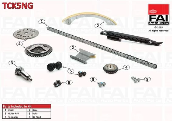 Komplet zobate verige FAI AutoParts TCK5NG