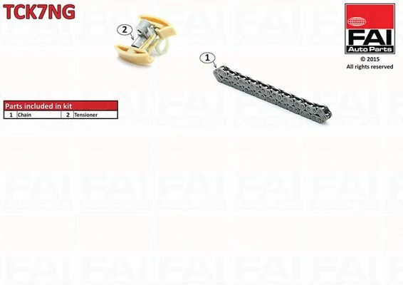 Komplet zobate verige FAI AutoParts TCK7NG