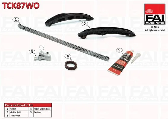 Komplet zobate verige FAI AutoParts TCK87WO
