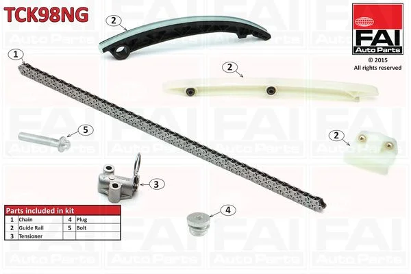 Komplet zobate verige FAI AutoParts TCK98NG