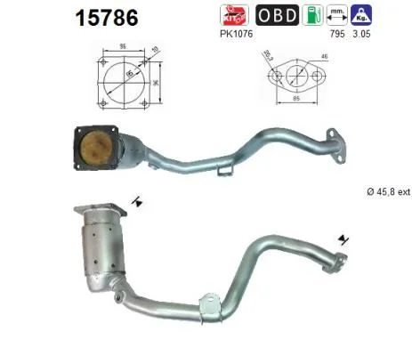 Catalytic Converter AS 15786