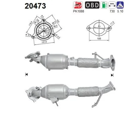 Catalytic Converter AS 20473