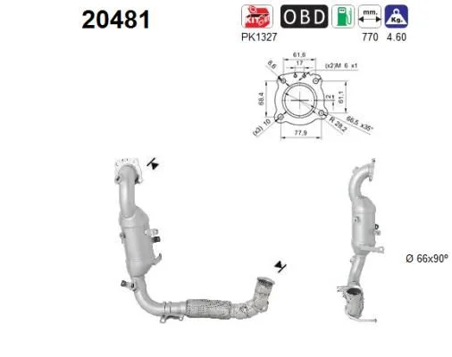 Catalytic Converter AS 20481