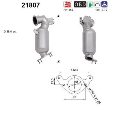 Catalytic Converter AS 21807