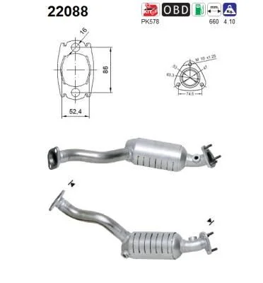 Katalizatoriaus keitiklis AS 22088