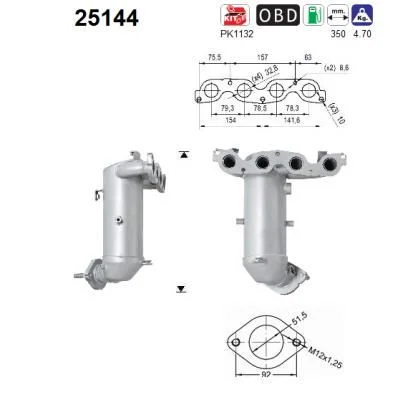 Catalytic Converter AS 25144