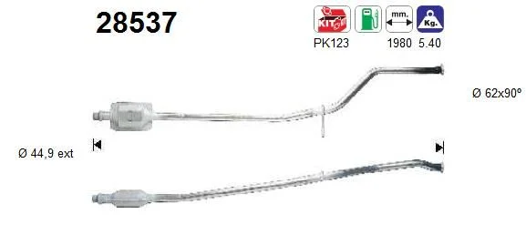 Katalitični pretvornik AS 28537