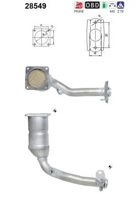 Catalytic Converter AS 28549