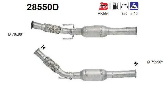 Catalytic Converter AS 28550D