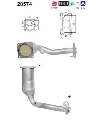 Catalytic Converter AS 28574
