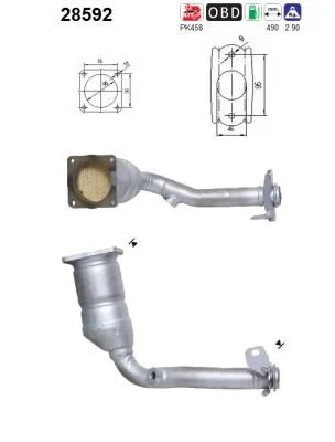 Catalytic Converter AS 28592