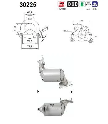 Katalitični pretvornik AS 30225