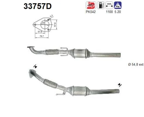Katalitični pretvornik AS 33757D