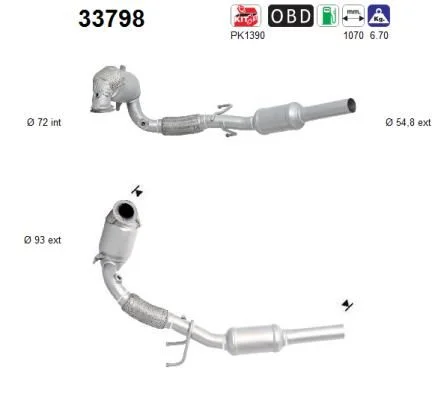 Catalytic Converter AS 33798
