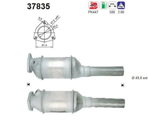Katalitični pretvornik AS 37835
