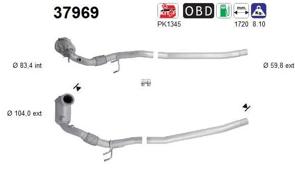 Catalytic Converter AS 37969