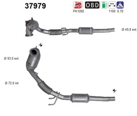 Catalytic Converter AS 37979