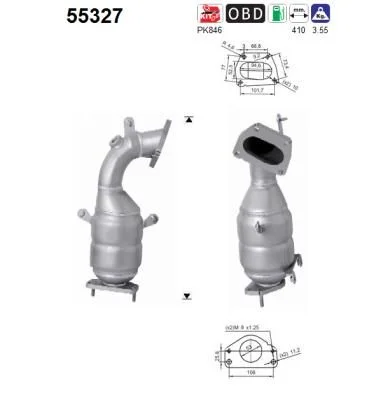 Catalytic Converter AS 55327