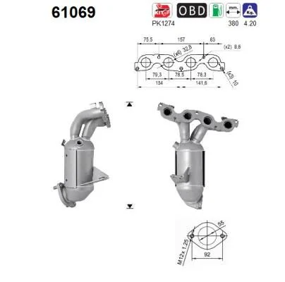 Catalytic Converter AS 61069