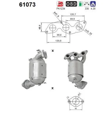 Catalytic Converter AS 61073