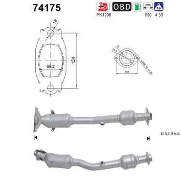 Catalytic Converter AS 74175