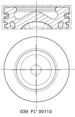 Piston MAHLE 039PI00113012
