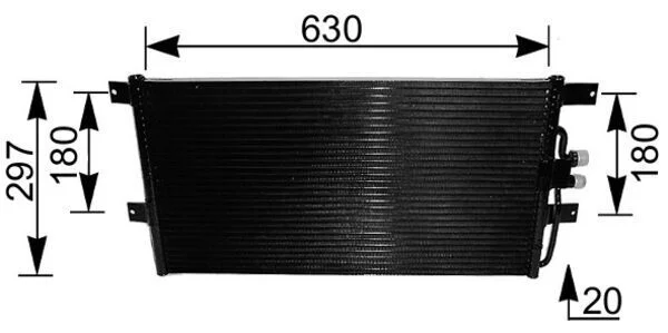 Kondenzator, klimatska naprava MAHLE AC 217 000S