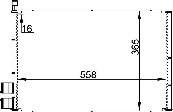 Kondenzator, klimatska naprava MAHLE AC 298 000S