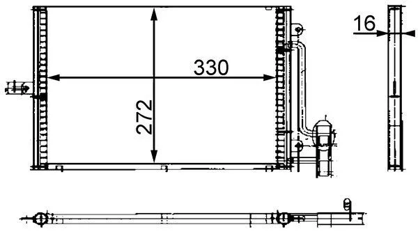 Kondenzator, klimatska naprava MAHLE AC 317 000S