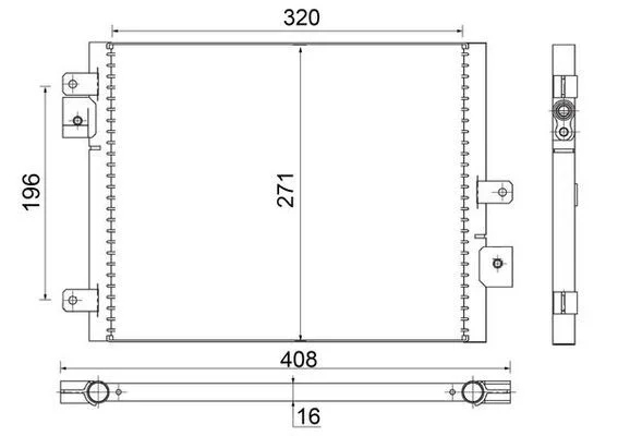 Kondenzator, klimatska naprava MAHLE AC 354 000S