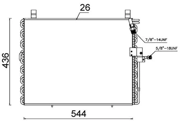 Kondenzator, klimatska naprava MAHLE AC 357 000S