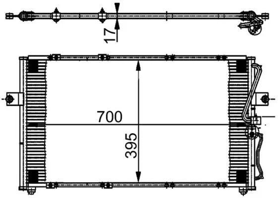 Kondenzator, klimatska naprava MAHLE AC 379 000S