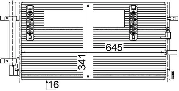 Kondenzator, klimatska naprava MAHLE AC 457 000S