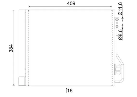 Kondenzator, klimatska naprava MAHLE AC 488 000S