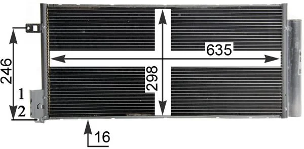 Condenser, air conditioning MAHLE AC 505 001S