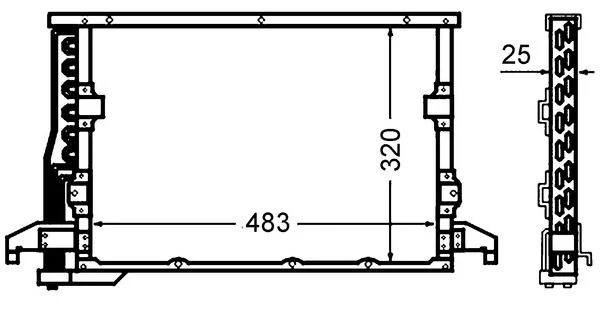 Kondenzator, klimatska naprava MAHLE AC 512 000S
