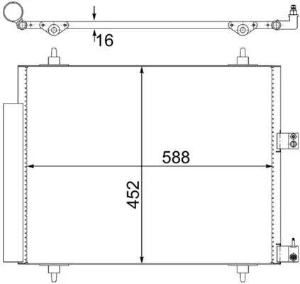 Kondenzator, klimatska naprava MAHLE AC 515 000S