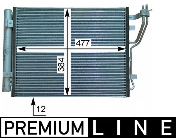 Condenser, air conditioning MAHLE AC 709 000P