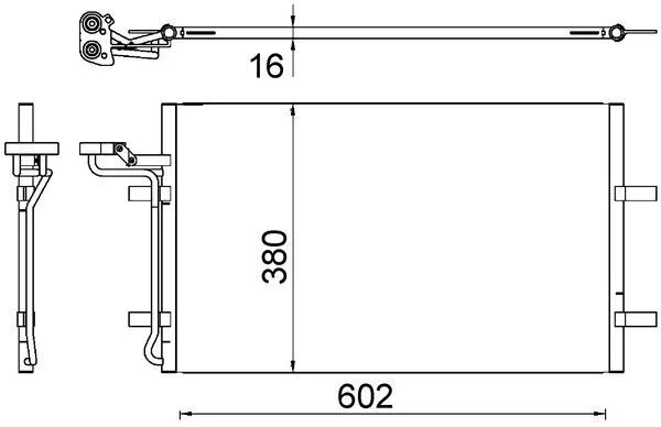 Kondenzator, klimatska naprava MAHLE AC 725 000S