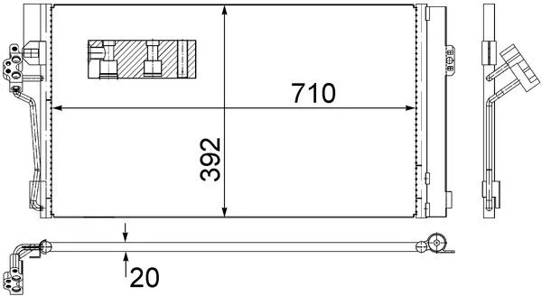 Kondenzator, klimatska naprava MAHLE AC 762 000S