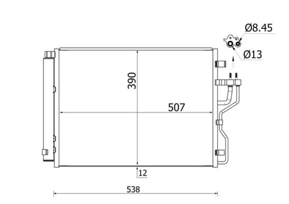 Kondenzator, klimatska naprava MAHLE AC 768 000S