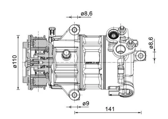 Kompresor, klimatska naprava MAHLE ACP 1491 000P