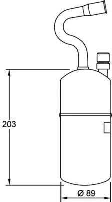 Sušilnik, klimatska naprava MAHLE AD 34 000S