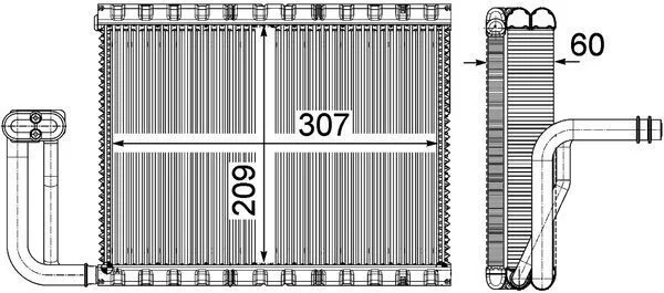 Izparilnik, klimatska naprava MAHLE AE104000P