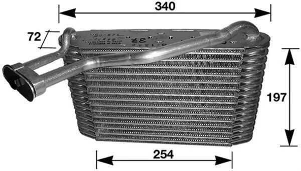 Evaporator, air conditioning MAHLE AE34000S