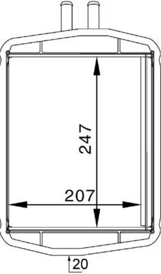 Izmenjevalnik toplote, notranje ogrevanje MAHLE AH152000S