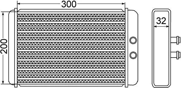 Izmenjevalnik toplote, notranje ogrevanje MAHLE AH61000S