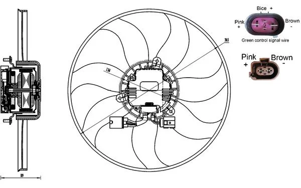 Ventilator, hlajenje motorja MAHLE CFF170000S