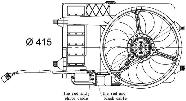 Ventilator, hlajenje motorja MAHLE CFF30000S